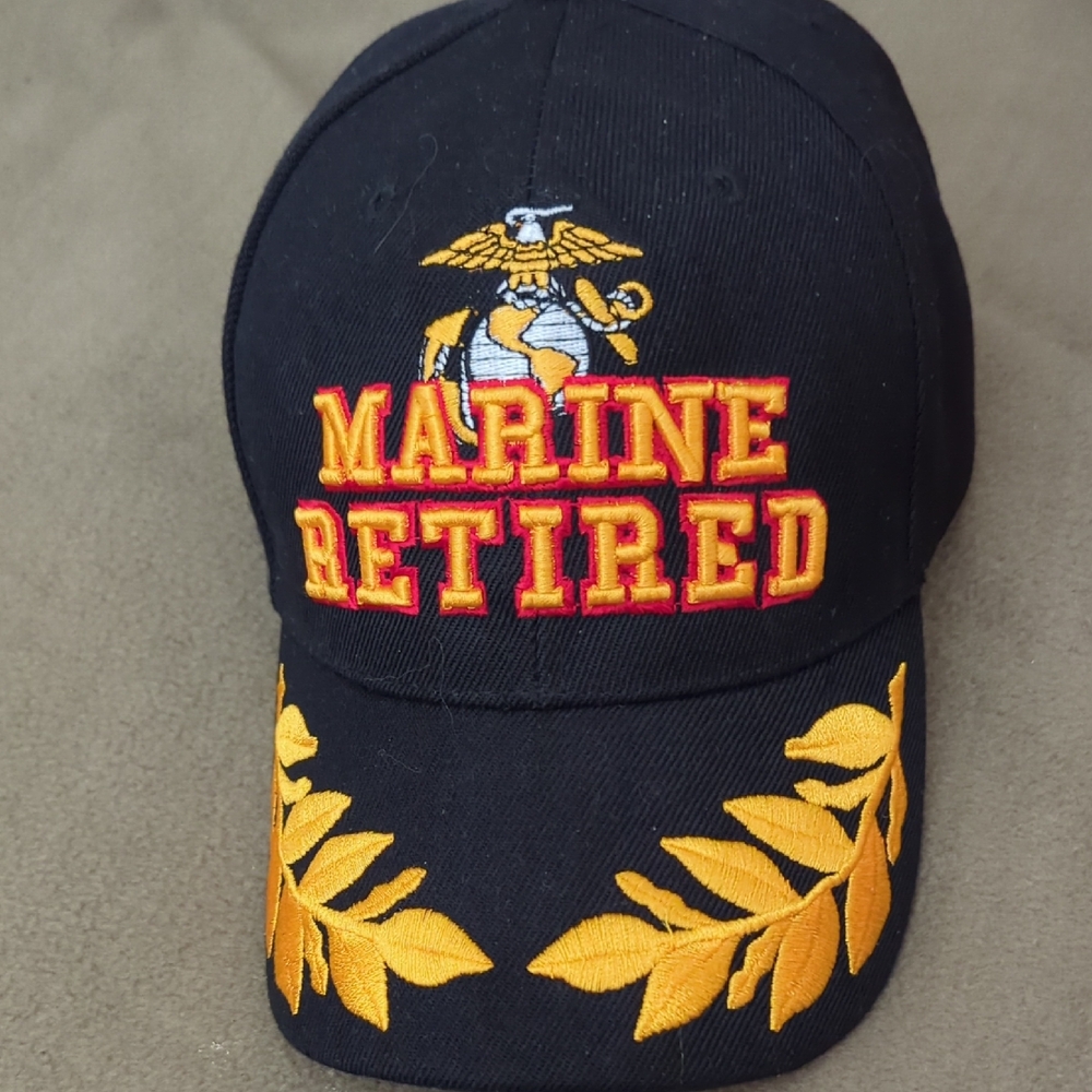 Marine Retired Embroidered Cap